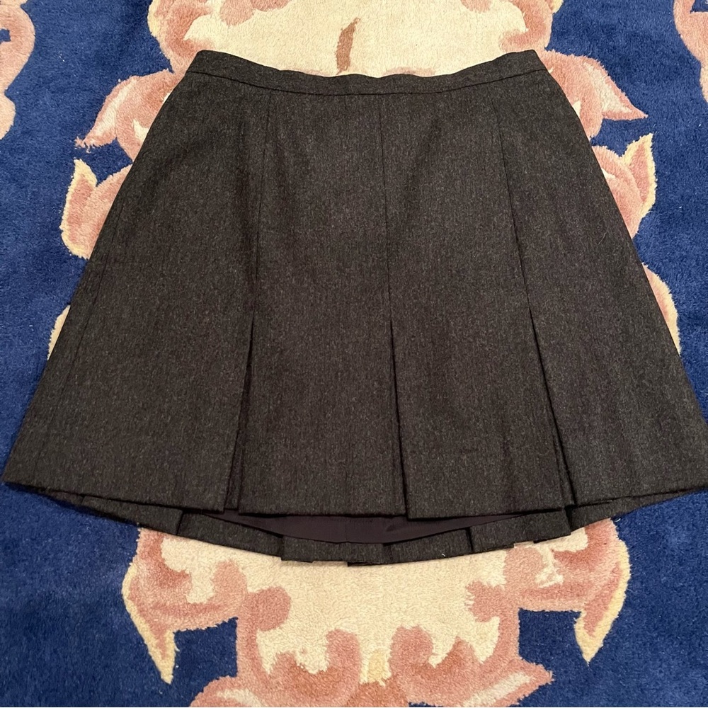 J. Crew 90s Dark Gray Wool skirt